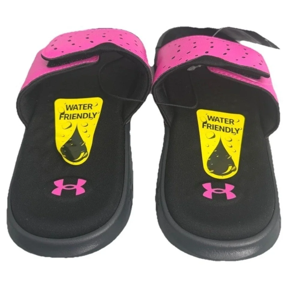 Under Armour‎ Girls 3026039 UA Ignite Pro Slides, Rebel Pink, Size 4y New